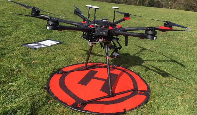 Drone in field